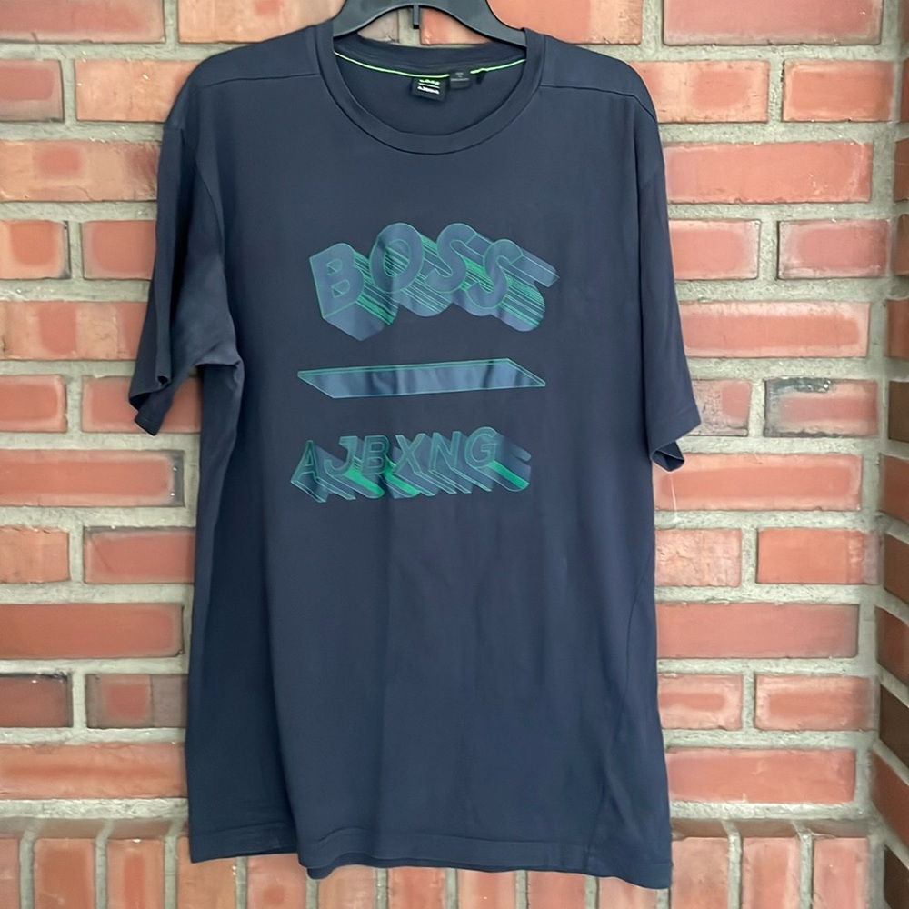 Boss AJBXNG grey green tee shirt XL super rare $199 retail